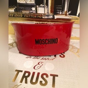 MOSCHINO Sunglass, Eyeglass Case in Red High-gloss Finish (Like New!)